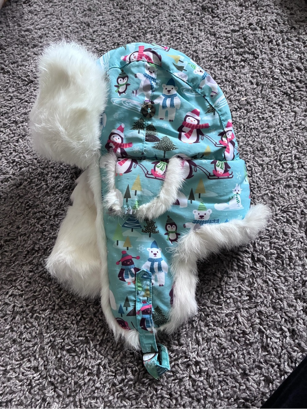 Mad Bomber Toddler Hat (buckle gone)